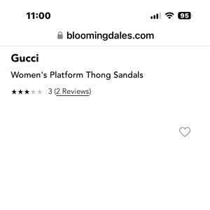 Gucci platform thong sandals, new in a box with tag